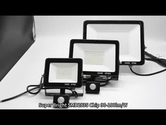 Conducteur LED intégré Puissance PIR Lumière d'inondation Sélection de couleur supérieure pour les espaces extérieurs