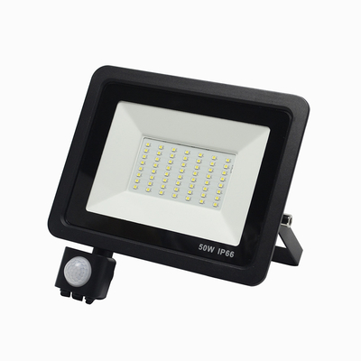 50 lumière d'inondation ultra mince du watt 4500lm LED avec l'ODM de PIR Motion Sensor