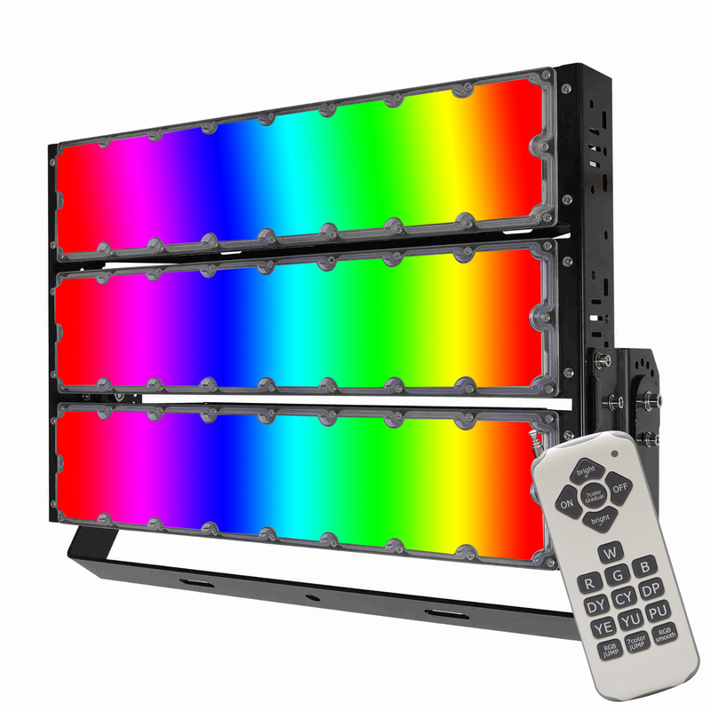 600W RGB Color Changing LED Floodlight with Remote Control or DMX