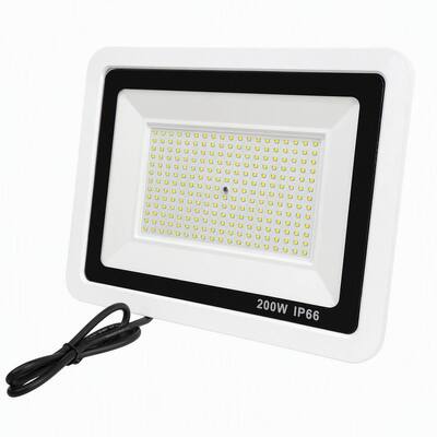 Éclairage projecteur LED 200W avec boîtier blanc